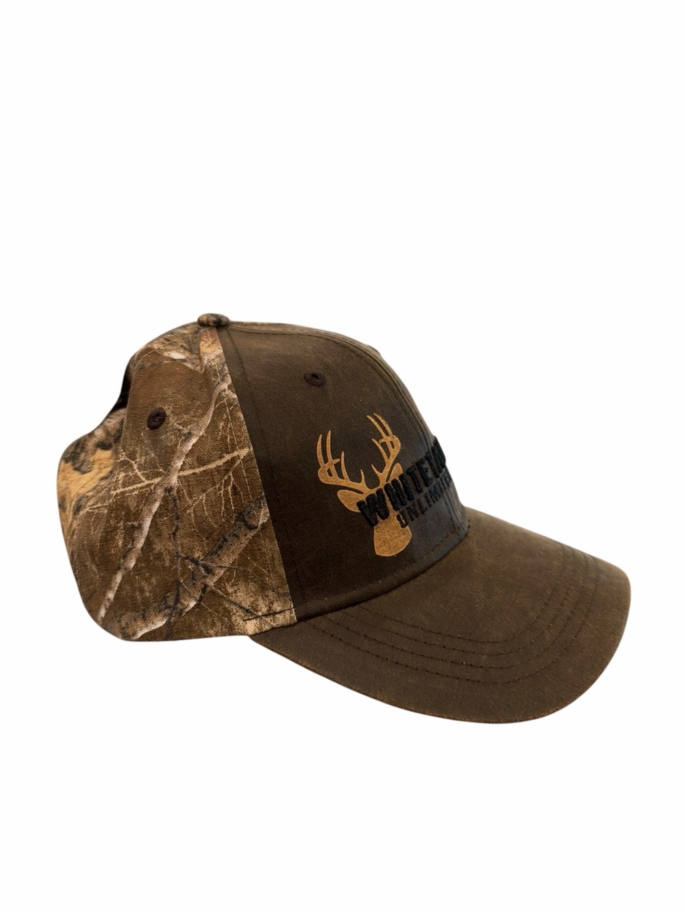 Whitetails Unlimited Realtree Edge Camo Hunting Baseball Cap Hat Brown NWT - Picture 6 of 11